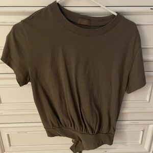 Nuuds T Shirt Bodysuit in Mocha - Small